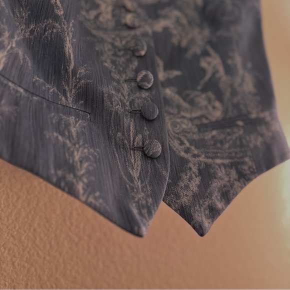 Ralph Lauren Collection Vanessa Cotton-Blend Chiné Bustier - Picture 4 of 7